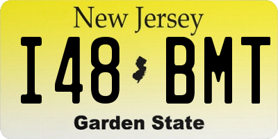 NJ license plate I48BMT