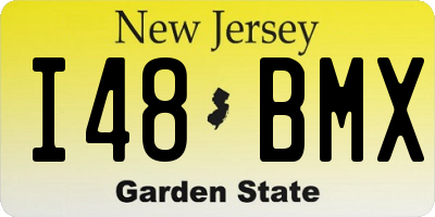 NJ license plate I48BMX