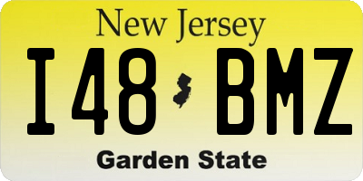 NJ license plate I48BMZ