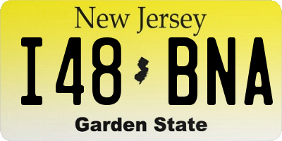 NJ license plate I48BNA