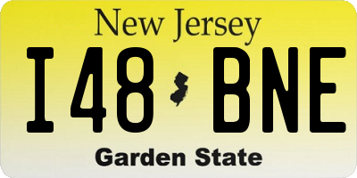 NJ license plate I48BNE