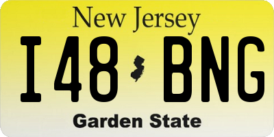 NJ license plate I48BNG