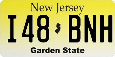 NJ license plate I48BNH