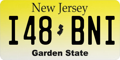 NJ license plate I48BNI