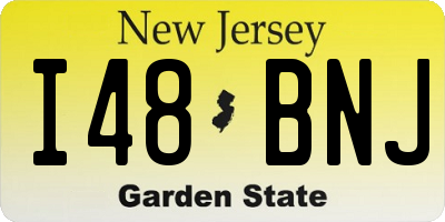 NJ license plate I48BNJ