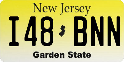 NJ license plate I48BNN