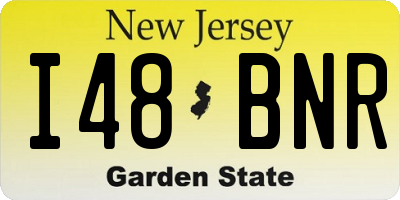 NJ license plate I48BNR