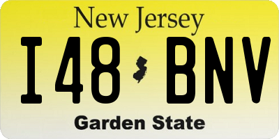 NJ license plate I48BNV