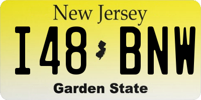 NJ license plate I48BNW