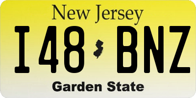 NJ license plate I48BNZ