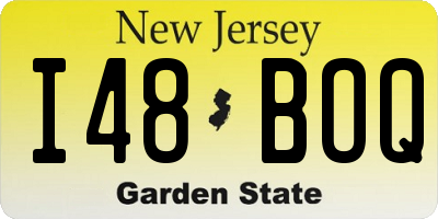 NJ license plate I48BOQ