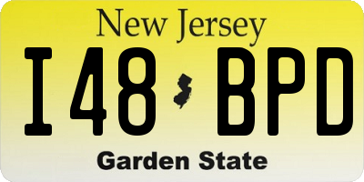 NJ license plate I48BPD