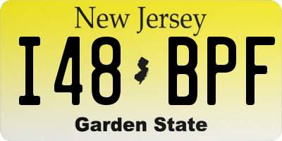 NJ license plate I48BPF