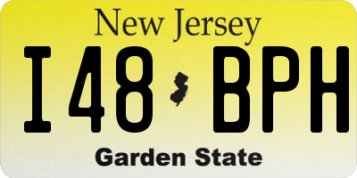 NJ license plate I48BPH