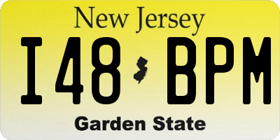 NJ license plate I48BPM