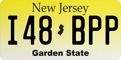 NJ license plate I48BPP