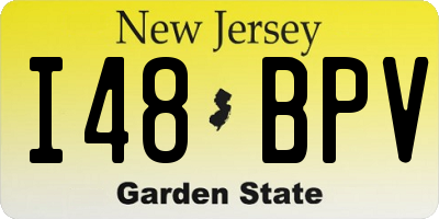 NJ license plate I48BPV
