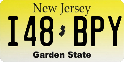 NJ license plate I48BPY