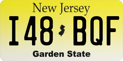 NJ license plate I48BQF