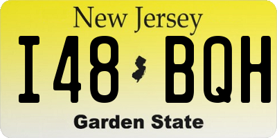 NJ license plate I48BQH