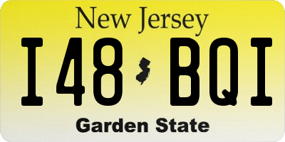 NJ license plate I48BQI