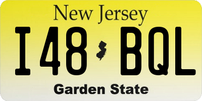 NJ license plate I48BQL