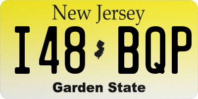 NJ license plate I48BQP