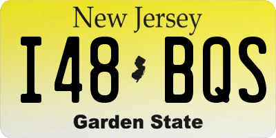 NJ license plate I48BQS
