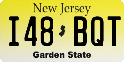 NJ license plate I48BQT
