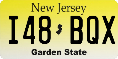 NJ license plate I48BQX
