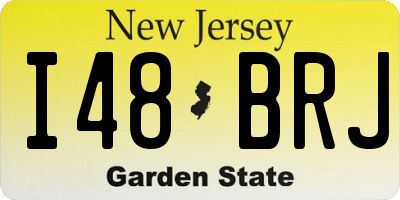 NJ license plate I48BRJ
