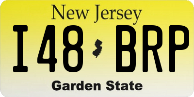NJ license plate I48BRP