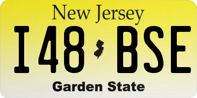 NJ license plate I48BSE