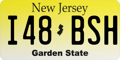 NJ license plate I48BSH