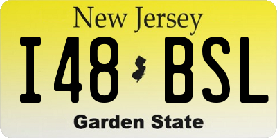 NJ license plate I48BSL