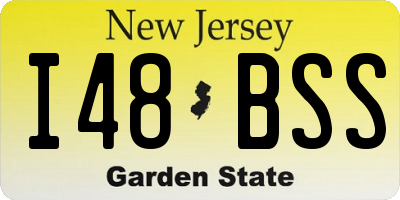 NJ license plate I48BSS