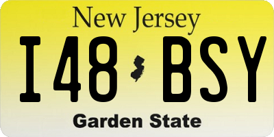 NJ license plate I48BSY