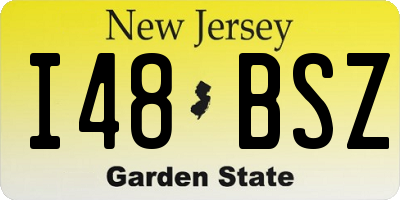 NJ license plate I48BSZ