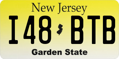 NJ license plate I48BTB