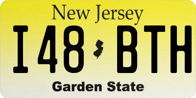 NJ license plate I48BTH
