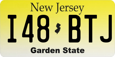 NJ license plate I48BTJ