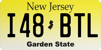 NJ license plate I48BTL