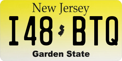 NJ license plate I48BTQ