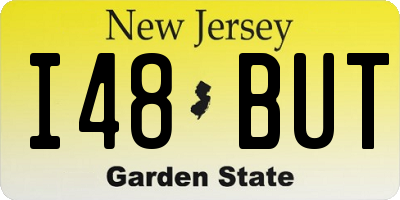 NJ license plate I48BUT