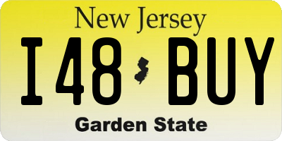 NJ license plate I48BUY