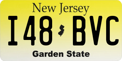 NJ license plate I48BVC