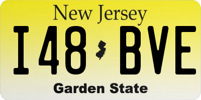 NJ license plate I48BVE
