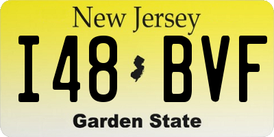 NJ license plate I48BVF