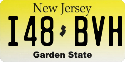 NJ license plate I48BVH