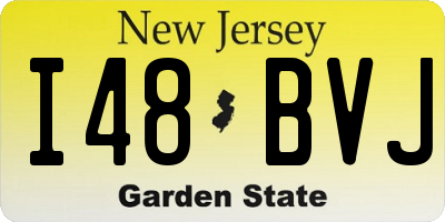 NJ license plate I48BVJ